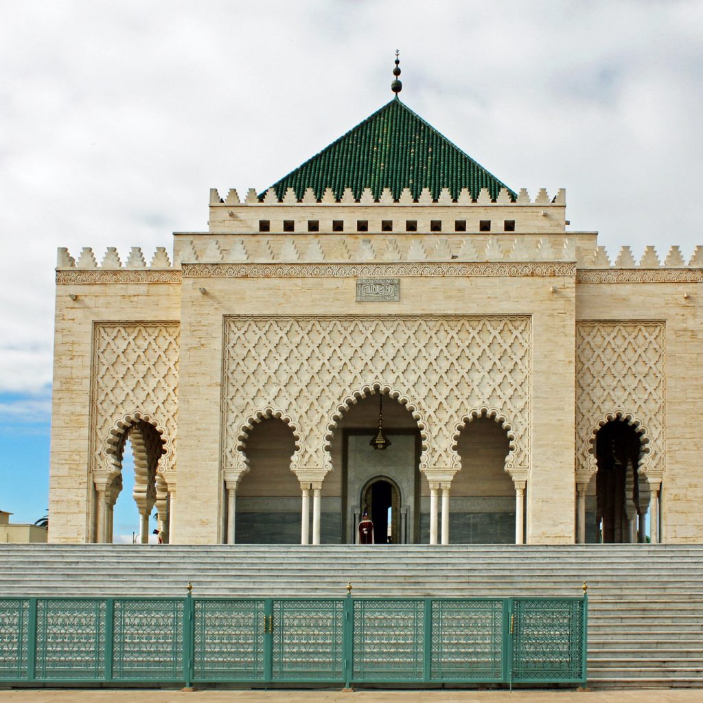 Le mausolée Mohamed V à Rabat au Maroc