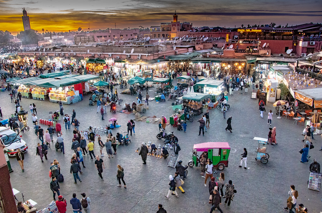 La place Jemaa El-Fna à Marrakech