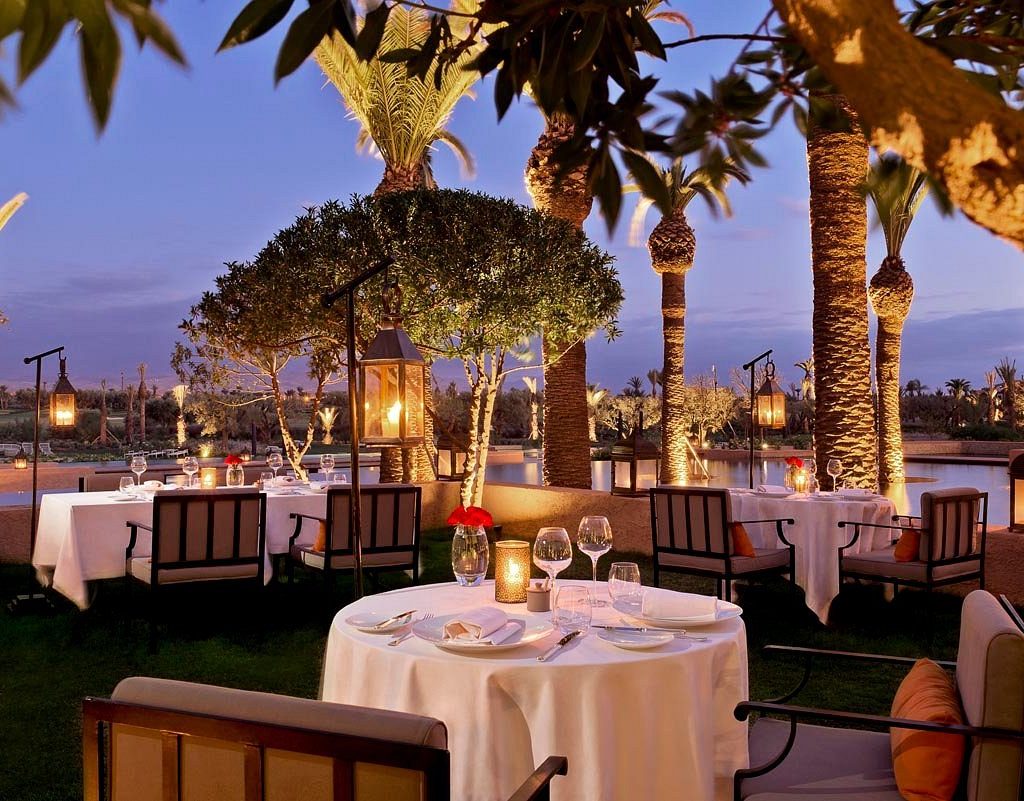 terrasse de restaurant au Maroc