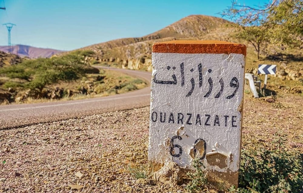 Route Ouarzazate Sud marocain