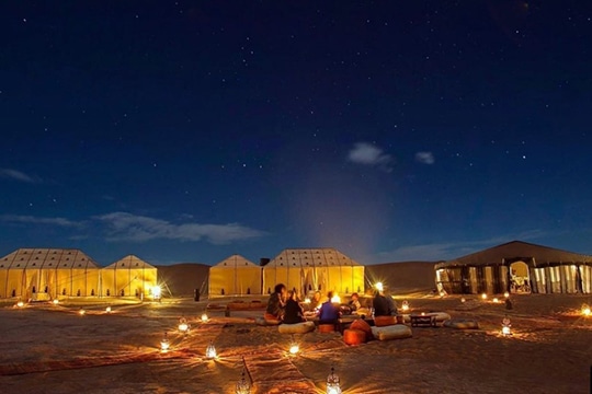 bivouac desert maroc